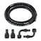 EVIL ENERGY 516 Fuel Hose Line Kit 4AN Push Lock Hose Kit NBR SAE 30R7 10FT