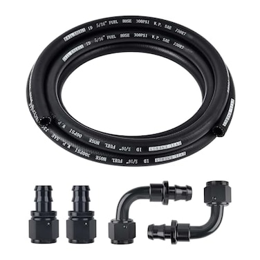 EVIL ENERGY 516 Fuel Hose Line Kit 4AN Push Lock Hose Kit NBR SAE 30R7 10FT