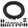 EVIL ENERGY 8AN PTFE Fuel Line Kit AN8 E85 Nylon Braided Fuel Hose kit 20FT Black