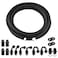 EVIL ENERGY 8AN PTFE Fuel Line Kit AN8 E85 Nylon Braided Fuel Hose kit 20FT Black