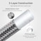 EVIL ENERGY 10AN PTFE Fuel Hose Line AN10 Fuel Line E85 Stainless Steel Braided 10FT Silver