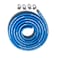 FCNFLZF 15FT Fuel Line Hose 516 inch 8mm High Pressure Hose 5AN28Mpa 400PSI for Fuel Systems Engines Tube Hose Blue Multiple Size OptionsAttached Hose Clamp