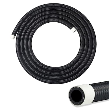 VWTNI 8AN Fuel Line 8AN CPE Fuel Hose 5FT TransmissionOil Cooler Lines Nylon Braided Fuel Line Hose