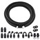EVIL ENERGY 6AN PTFE Fuel Line Kit AN6 E85 Nylon Braided Fuel Hose kit 20FT Black