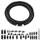 EVIL ENERGY 8AN PTFE Fuel Line Kit 20FT AN8 E85 Braided PTFE Fuel Line Kit Black Nylon 8AN Hose