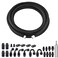 EVIL ENERGY 8AN PTFE Fuel Line Kit 16FT AN8 E85 Braided PTFE Fuel Line Kit Black Nylon 8AN Hose