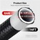 EVIL ENERGY 8AN PTFE Fuel Line Kit 16FT AN8 E85 Braided PTFE Fuel Line Kit Black Nylon 8AN Hose
