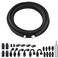 EVIL ENERGY 8AN PTFE Fuel Line Kit 16FT AN8 E85 Braided PTFE Fuel Line Kit Black Nylon 8AN Hose