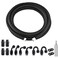 EVIL ENERGY 4AN PTFE Fuel Line Kit 16FT AN4 E85 Braided PTFE Fuel Hose Line Black Hose Kit