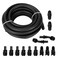 BOMLING 6AN 38 LS Swap EFI Fuel Line Fitting Kit EFI LS Fuel Injection Line NBR Rubber Fuel Hose 25FT with 14 pcs AN6 Swivel Fuel Hose Fitting Adapter Kit