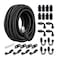 EVIL ENERGY 10AN PTFE Fuel Line Kit 33FT AN10 E85 Braided PTFE Fuel Hose Line Kit Black Nylon Hose Long 33feet