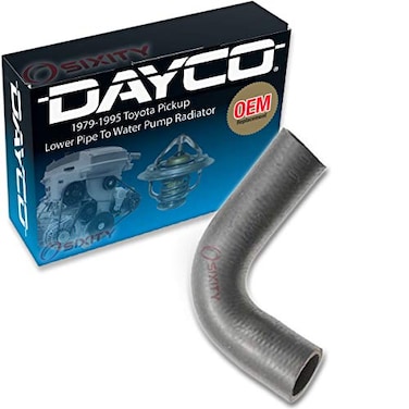 Sixity Auto Dayco Lower Pipe To Water Pump Radiator Coolant Hose compatible with Toyota Pickup 24L L4 19791995