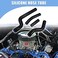 X AUTOHAUX 4 Pcs Black Silicone Radiator Coolant Hose Pipe Tubing for Yamaha YZ250 YZ 250 20022013