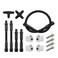 WnSEu LS Cylinder Head Coolant Steam 4 Port Crossover Hose Kit Compatible with all GM LS series engines