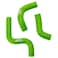 Tusk Radiator Hose Kit Green Compatible with Kawasaki KX112 20222026KX85 20142026KX100 20142021