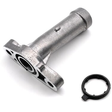 HAOTOM Aluminum Engine Coolant Inlet Flange Cooling Hose Compatible For Porsche Cayenne 36L 20082018 Water Connection 95510623100 95510623100