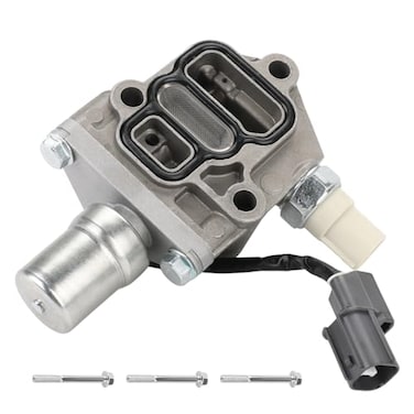 WMPHE VTEC Solenoid Spool Valve with Gasket Compatible with Honda Civic 17L 20012005 Replacement for 15810PLRA01 15810PLRA01 916707