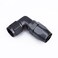 AC PERFORMANCE 16 AN 90 Degree Low Profile Forged Swivel Elbow Hose End Fitting Aluminum Black