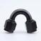 AC PERFORMANCE 6 AN Female to 6 AN Female 150 Degree Swivel Coupler Union Fitting Adapter Aluminum Black