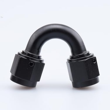 AC PERFORMANCE 6 AN Female to 6 AN Female 150 Degree Swivel Coupler Union Fitting Adapter Aluminum Black