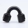 AC PERFORMANCE 6 AN Female to 6 AN Female 150 Degree Swivel Coupler Union Fitting Adapter Aluminum Black
