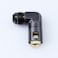 AC PERFORMANCE 90 Degree 38 Female EFI Electronic Fuel Injection PushOn Quick Connect Adaptor to 8 AN Fuel LineRail Hose Fitting Aluminum Black