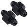 EVIL ENERGY 6AN Male to 6AN Male Flare Union Coupler with 18 NPT Gauge Port Fitting Adapter 2PCS