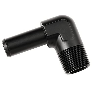 Podavelle 34 NPT Male to 34 Hose Barb Fitting Adapter 90 Degree Elbow Aluminum Black