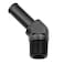 KRD PERFORMANCE Aluminum 45 Degree 12 NPT Male to 581587mm Hose Barb Push On Fitting 12 NPT Thread to 10 AN Barb Fuel Pipe Adapter Black