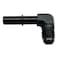 KRD PERFORMANCE KRD PERFORAMANCE 90 Degree Aluminum 38 SAE Quick Connect to 8AN Male Push On EFI Fuel Line Hose Fitting Adapter Connector Black