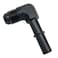 KRD PERFORMANCE KRD PERFORAMANCE 90 Degree Aluminum 38 SAE Quick Connect to 8AN Male Push On EFI Fuel Line Hose Fitting Adapter Connector Black