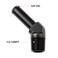 Podavelle 12 NPT Male to 58 Hose Barb Fitting Adapter 45 Degree Elbow Aluminum Black