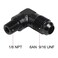 EVIL ENERGY 6AN to 18 NPT Male 90 Degree Fitting Adapter Aluminum 2PCS