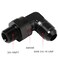 Podavelle 8AN Male Flare to 38 NPT Pipe Swivel 90 Degree Fitting Adapter Connector Aluminum Black