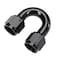 EVIL ENERGY 10AN Female to 10AN Female 180 Degree Swivel Coupler Union Fitting Adapter Aluminum Black