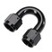 EVIL ENERGY 6AN Female to 6AN Female 180 Degree Swivel Coupler Union Fitting Adapter Aluminum Black