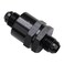 Podavelle 6AN Non Return One Way Inline Check Valve Fitting Aluminum Black