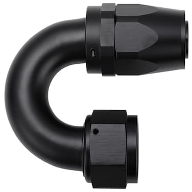 Podavelle 16AN 180 Degree Elbow Hose End Fitting Swivel Aluminum Black