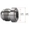 Podavelle 10AN Male Steel Weld On Bung Fitting Adapter 2PCS