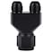 Podavelle 10AN Female to Parallel Dual 8AN 8AN Male Y Block Fuel Fitting Splitter Adapter Connector Aluminum Black