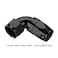Podavelle 16AN 90 Degree Elbow Swivel Hose End Full Flow Fitting Adapter Aluminum Black