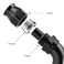 EVIL ENERGY 8AN 90 Degree PTFE One Piece Full Flow End Hose Fitting Aluminum Black