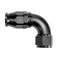 EVIL ENERGY 8AN 90 Degree PTFE One Piece Full Flow End Hose Fitting Aluminum Black