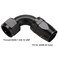 Podavelle 20AN 90 Degree Elbow Hose End Fitting Swivel Aluminum Black