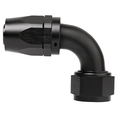 Podavelle 20AN 90 Degree Elbow Hose End Fitting Swivel Aluminum Black