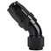 Podavelle 8AN 45 Degree Elbow Swivel Hose End Full Flow Fitting Adapter Aluminum Black