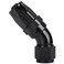 Podavelle 8AN 45 Degree Elbow Swivel Hose End Full Flow Fitting Adapter Aluminum Black