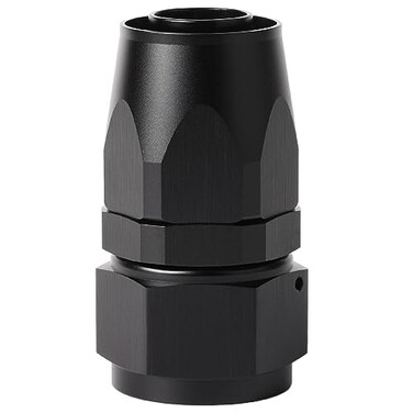 Podavelle 20AN Straight Hose End Fitting Swivel Aluminum Black
