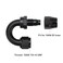 Podavelle 10AN 180 Degree Elbow Hose End Fitting Swivel Aluminum Black
