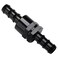 Podavelle 58 Non Return One Way Inline Check Valve Fitting Aluminum Black